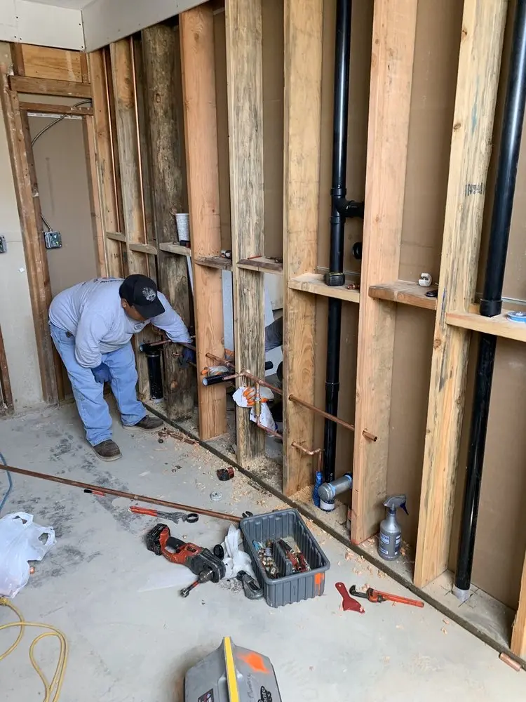Commercial rough-in plumbing for Water Heater Replacement in Ridgewood Heights